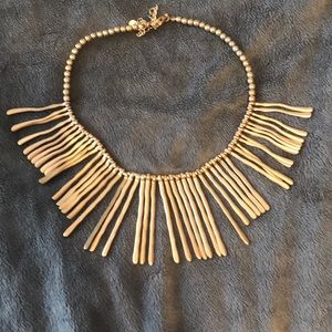 Gold statement necklace